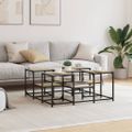 vidaXL Konferenčný stolík dub sonoma 91x91x40 cm kompozitné drevo