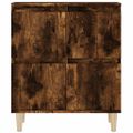 vidaXL Komody 2 ks dymový dub 60x35x70 cm kompozitné drevo