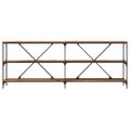 vidaXL Konzolový stôl Staré drevo 200 x 30 x 75 cm Kompozitné drevo