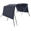 vidaXL Strieška Bimini s 3 oblúkmi a stenami 183x(137-152)x137 cm