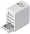 Ubiquiti UniFi UNAS 4 W - NAS server, 4x 3,5" slot HDD, 2x M.2 NVMe SSD slot, RAID, 2.5GbE, 5Gbps USB-C, PoE+++, biely NAS, 4× HDD pozície, 2× M.2 NVMe, 2,5 GbE, USB-C, PoE+++, ARM Cortex-A55, 4GB RAM, Bluetooth, LCD displej