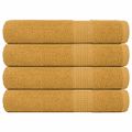 vidaXL Saunové osušky FROGN 4 ks zlaté 80x200 cm 360 g/m²