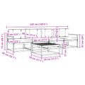 vidaXL Záhradná súprava gaučov 5 ks Prírodná a antracitová
