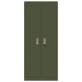 vidaXL Úložná skrinka Olivová zelená 60 x 40 x 140 cm Oceľ