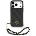 Obal Guess 4G Strap Triangle Logo MagSafe pre iPhone 17 Pro čierny
