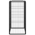 vidaXL Ohrádka pre psov 4 panely čierna 50x100 cm práškovaná oceľ