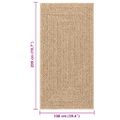 vidaXL Koberec ZIZUR 100x200 cm jutový vzhľad interiér a exteriér