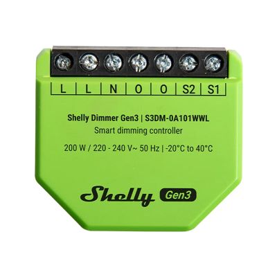 Smart ovládač osvetlenia SHELLY Dimmer Gen3 WiFi