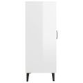vidaXL Komoda lesklá biela 69,5x34x90 cm spracované drevo