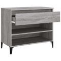 vidaXL Botník sivý dub sonoma 70x36x60 cm spracované drevo