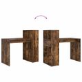 vidaXL Stôl Dymová dub Kompozitné drevo 108 x 55 x 103.5 cm