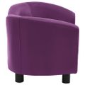 vidaXL Pohovka pre psa vínová 67x41x39 cm umelá koža