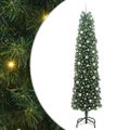 vidaXL Umelý vianočný stromček Zelená 240 cm PVC, oceľ a plast