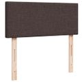 vidaXL Boxspring posteľ s matracom tmavohnedá 120x190 cm látka