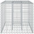 vidaXL Gabiónová vyvýšená posteľ 100 x 60 x 55 cm Pozinkovaná oceľ