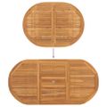 vidaXL Záhradný jedálenský set 5 ks Hnedá Husté teakové drevo