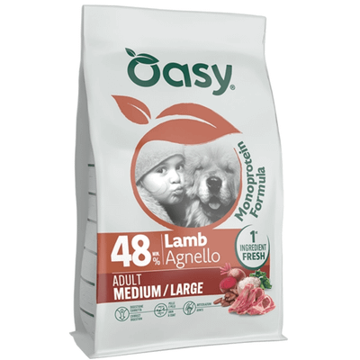 OADMOD1000014A Oasy Dry Dog Monoprotein - ADULT MEDIUM/LARGE LAMB 10kg - jahňacie
