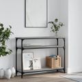 vidaXL Konzolový stolík sivý sonoma 100x29x75 cm kompozitné drevo