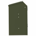 vidaXL Kŕmidlo pre králiky Olivovo zelená 33,5 x 25,5 x 45,5 cm 3 kg