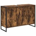 vidaXL Kúpeľňová skriňa Dymová dub 90 x 30 x 60 cm Kompozitné drevo