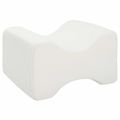 vidaXL Knee Pillow Biely Pamäťová pena a polyester 26 x 21,5 x 15 cm