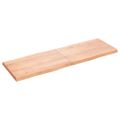 vidaXL Stolová doska svetlohnedá 180x60x(2-6)cm ošetrený masív hrany