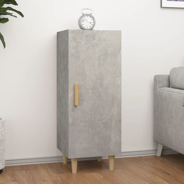 vidaXL Komoda betónovo sivá 34,5x34x90 cm spracované drevo