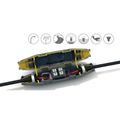 Spojka gélová LEDJOY IP68 (balenie 1ks), so svork., 3x (0,5÷1,5mm2), ULTRA tenké prevedenie