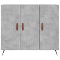 vidaXL Komoda betónová sivá 90x34x80 cm kompozitné drevo