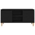 vidaXL TV skrinka 102 x 35 x 50 cm Čierny dub Kompozitné drevo
