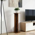 vidaXL Stojan na rastliny 2 ks Staré drevo 25 x 25,5 x 100,5 cm