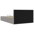 vidaXL Hydraulický posteľný rám+úložný priestor, LED, látka 140x200 cm