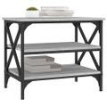 vidaXL Bočný stolík sivý dub sonoma 55x38x45 cm spracované drevo
