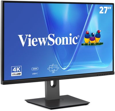 ViewSonic VG2719U-4K 27" UHD Frameless IPS Monitor with 2 HDMI, DP ,USB type C,USB, dual speakers, ergonomický stojan Monitor, 27" 4K UHD IPS, USB-C 96W, DisplayPort, 2× HDMI, USB hub, HDR10, otácení/náklon, 3W reproduktory, EPEAT