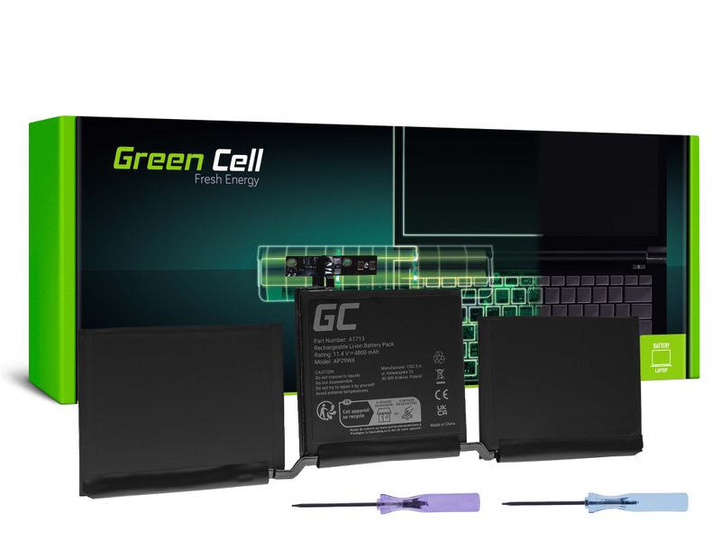 Green Cell AP29WX batéria A1713 pre Apple MacBook Pro 13 A1708 (2016, 2017)