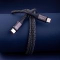 Maxlife MXUC-11 magnetický kábel USB-C - USB-C 1,0 m 100W čierny nylon