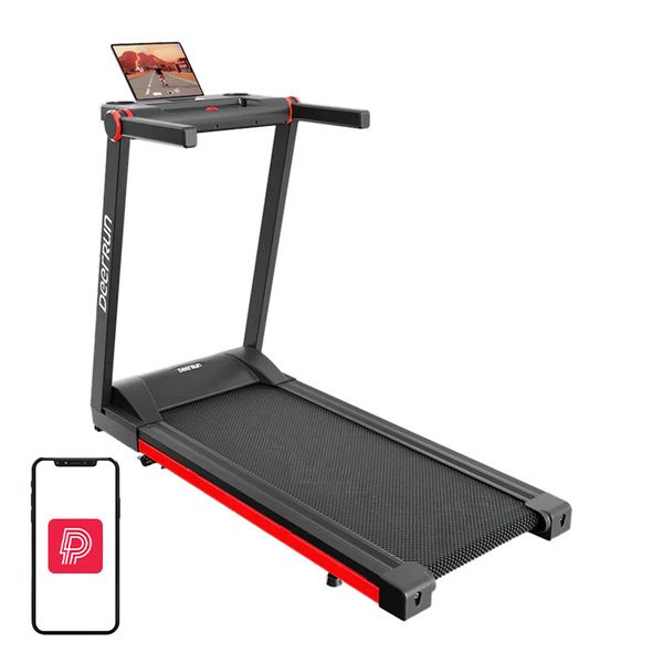 Skladací elektrický bežecký pás DeerRun A1 Pro (čierny a červený)