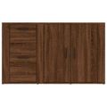 vidaXL Komoda hnedý dub 100x33x59,5 cm spracované drevo