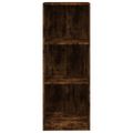 vidaXL 3-poschodová knižnica dymový dub 40x24x109 cm spracované drevo