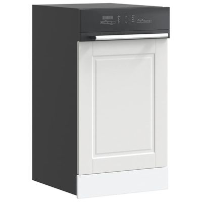 vidaXL Panel umývačky riadu Porto biela 45x1,5x57 cm kompozitné drevo