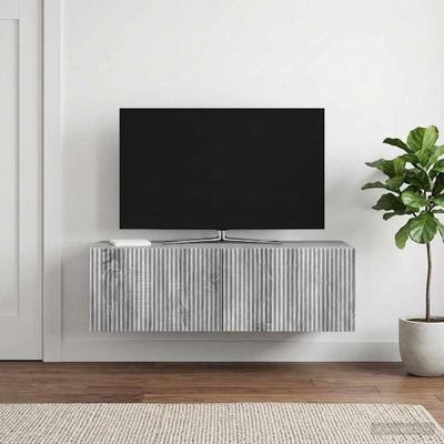 vidaXL Nástenná TV skrinka 98 x 41 x 30 cm Sivá sonoma