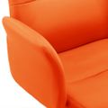 vidaXL Kancelárska stolička umelá koža oranžová
