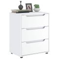 vidaXL Komoda „VISNES“ biela 60x40x73 cm, drevo