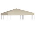 vidaXL Strieška na altánok 310 g/m² 3x3 m, béžová