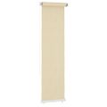 vidaXL Vonkajšia zatemňovacia roleta krémová 65 (Š) x 230 (V) cm HDPE
