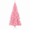 vidaXL Vianočný stromček Ružová 180 cm PVC
