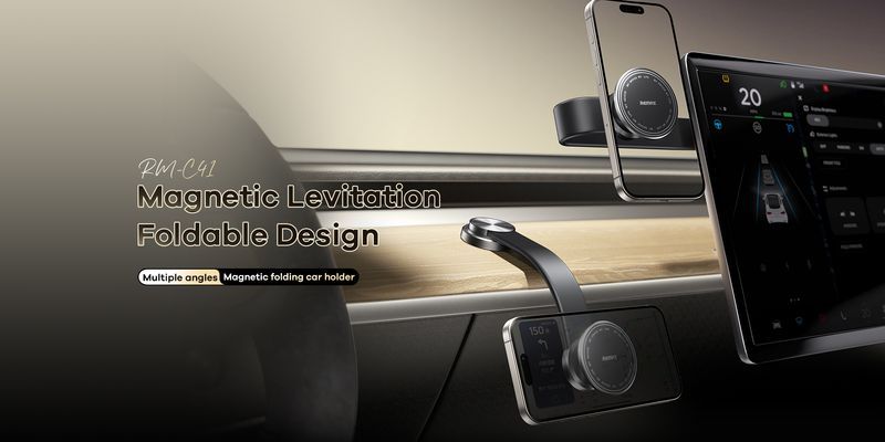 Remax car holder RM-C41 magnetic folding black