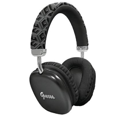 Guess Bluetooth slúchadlá GUBHK1GCTCSK GCUBE METALLIC SCRIPT LOGO čierna