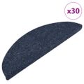 vidaXL Samolepiace nášľapy na schody 30 ks 56x17x3 cm modrá