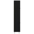vidaXL Highboard Čierny dub 69,5 x 34 x 180 cm Kompozitné drevo